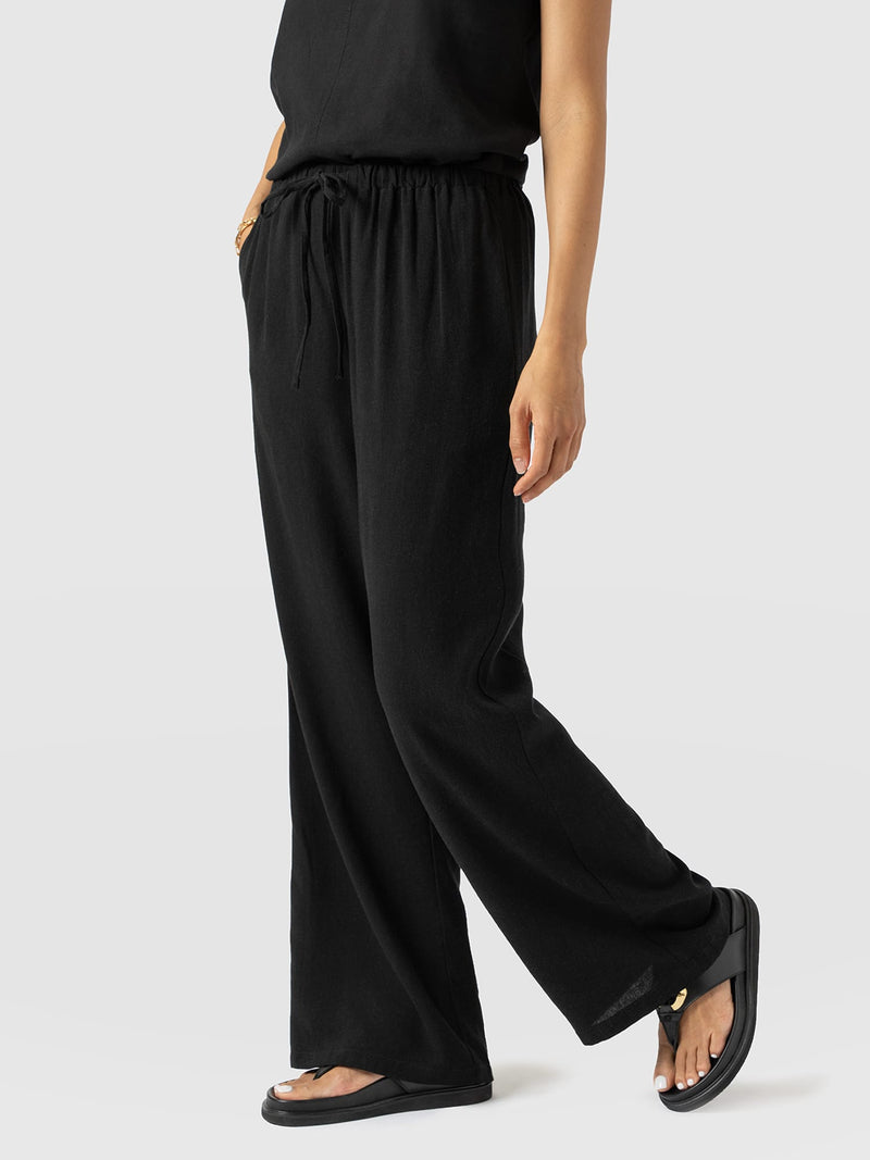 Corinne Pant Black - Women's Trousers | Saint + Sofia® USA