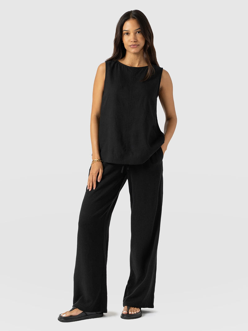 Corinne Pant Black - Women's Trousers | Saint + Sofia® USA
