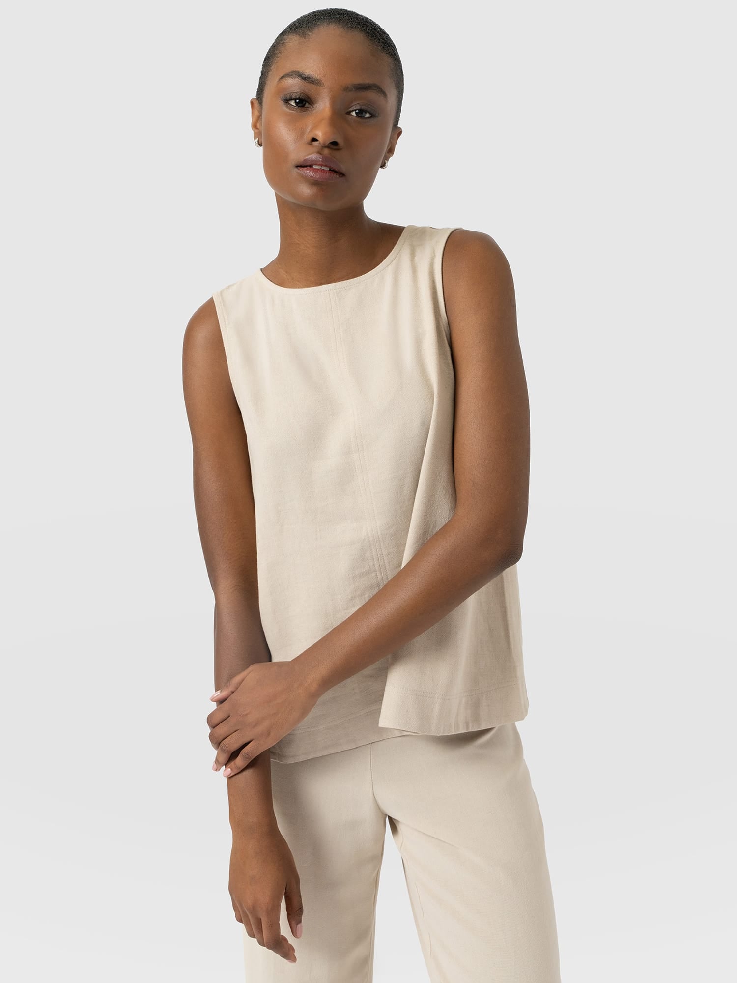 Corinne Tunic Oatmeal - Women's Tops | Saint and Sofia® USA