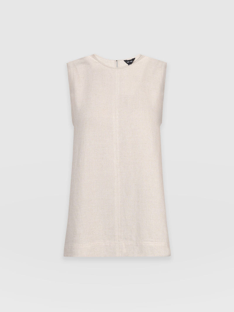 Corinne Tunic Oatmeal - Women's Tops | Saint + Sofia® USA
