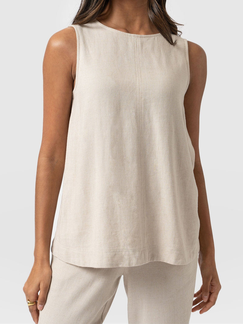 Corinne Tunic Oatmeal - Women's Tops | Saint + Sofia® USA