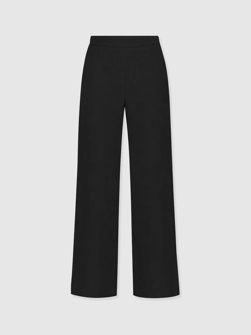 Corinne Wide Leg Linen Pant - Black - Women's Pants | Saint + Sofia® USA