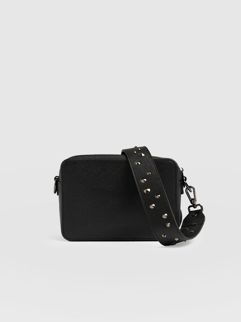 Cross Body Bag Black Studded - Women's Cross Body Bag | Saint + Sofia® US