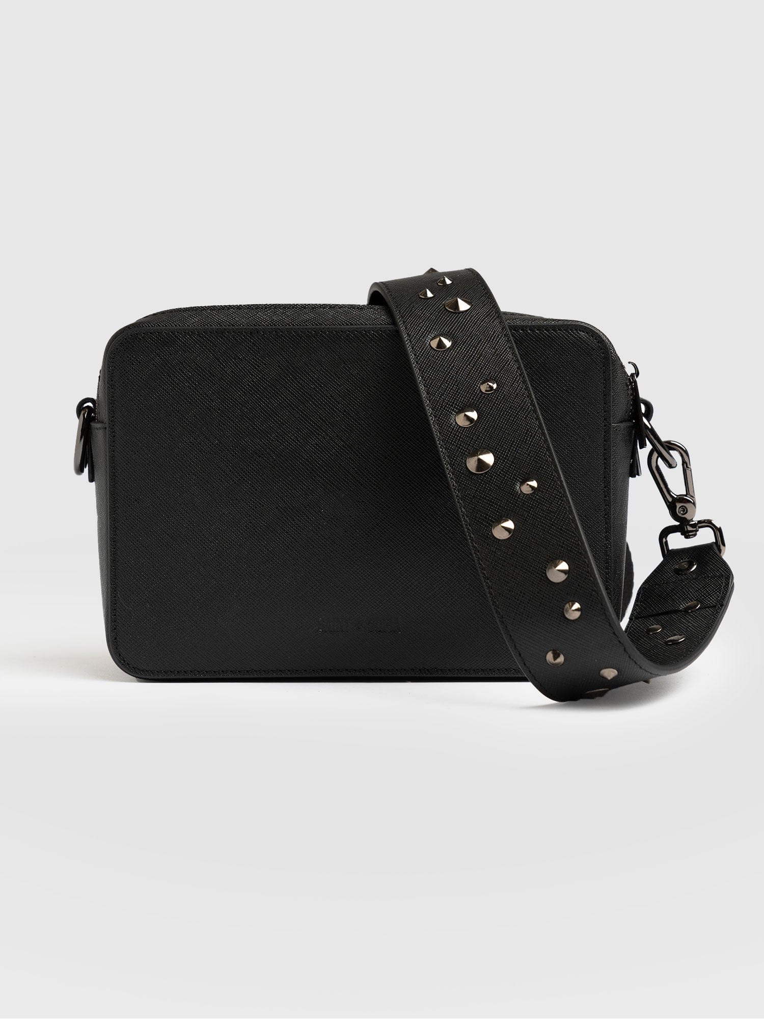 Cross Body Bag Black Studded