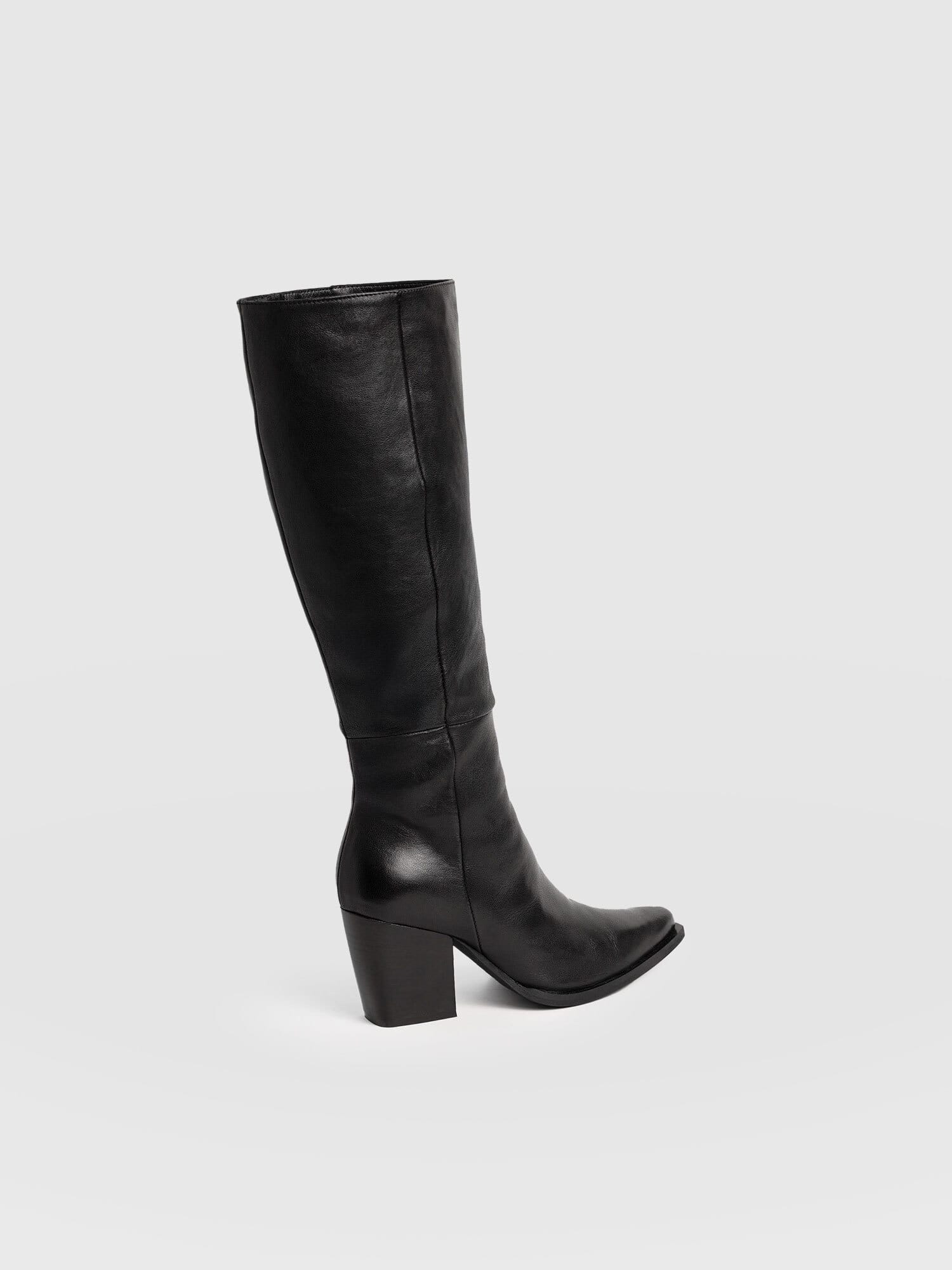 Dallas Knee High Boot - Black - Women's Shoes | Saint + Sofia® USA