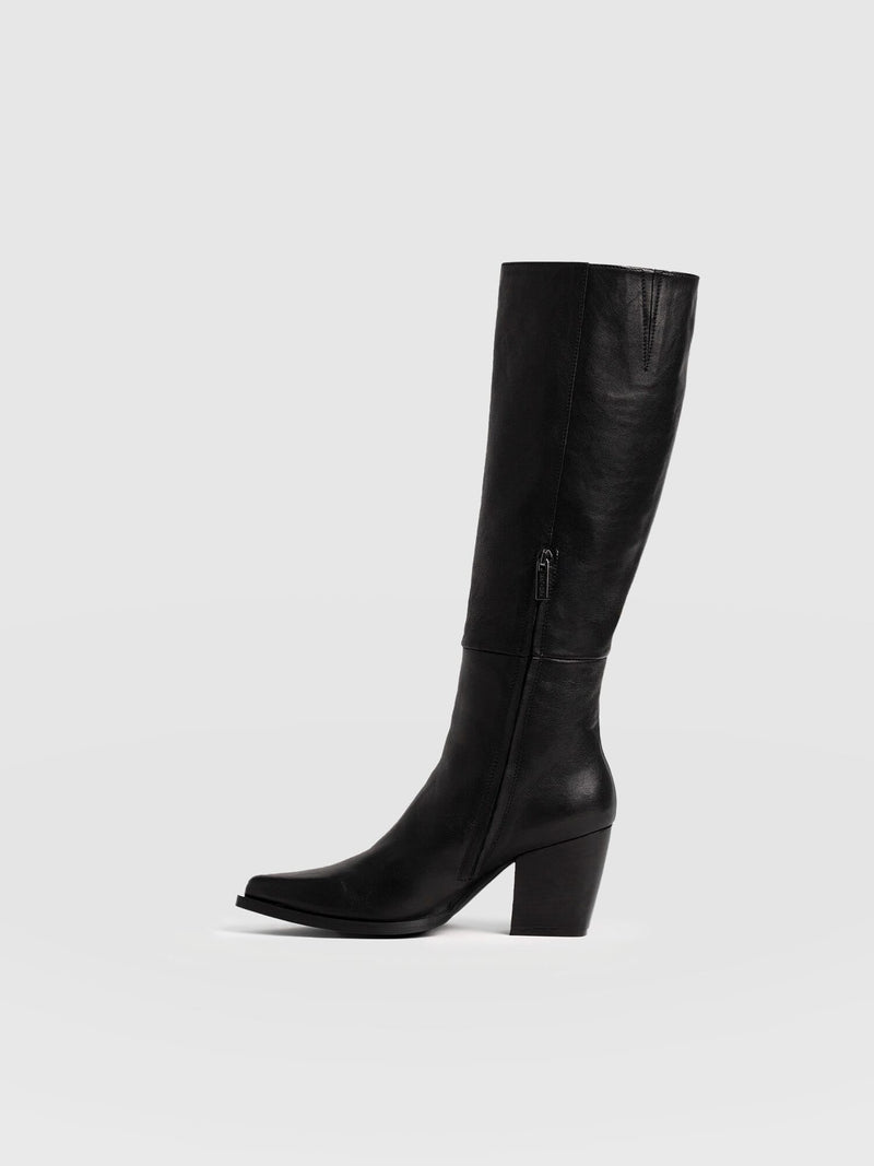 Dallas Knee High Boot - Black - Women's Shoes | Saint + Sofia® USA