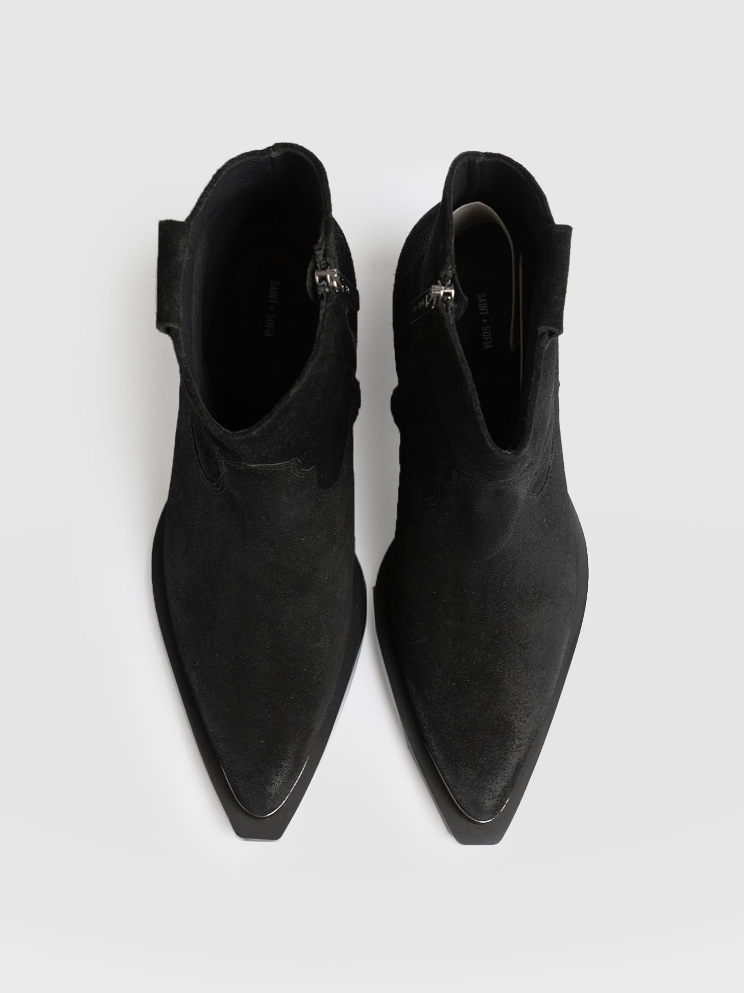 Dallas Metal Boot Black - Women's Leather Boots | Saint + Sofia® US