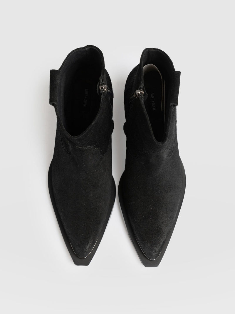 Dallas Metal Boot Black - Women's Leather Boots | Saint + Sofia® US