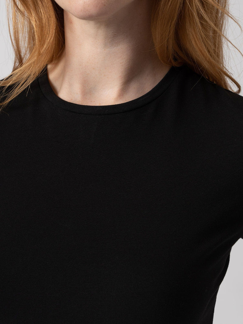 Easy Tee Black - Women's T-Shirts | Saint + Sofia® USA