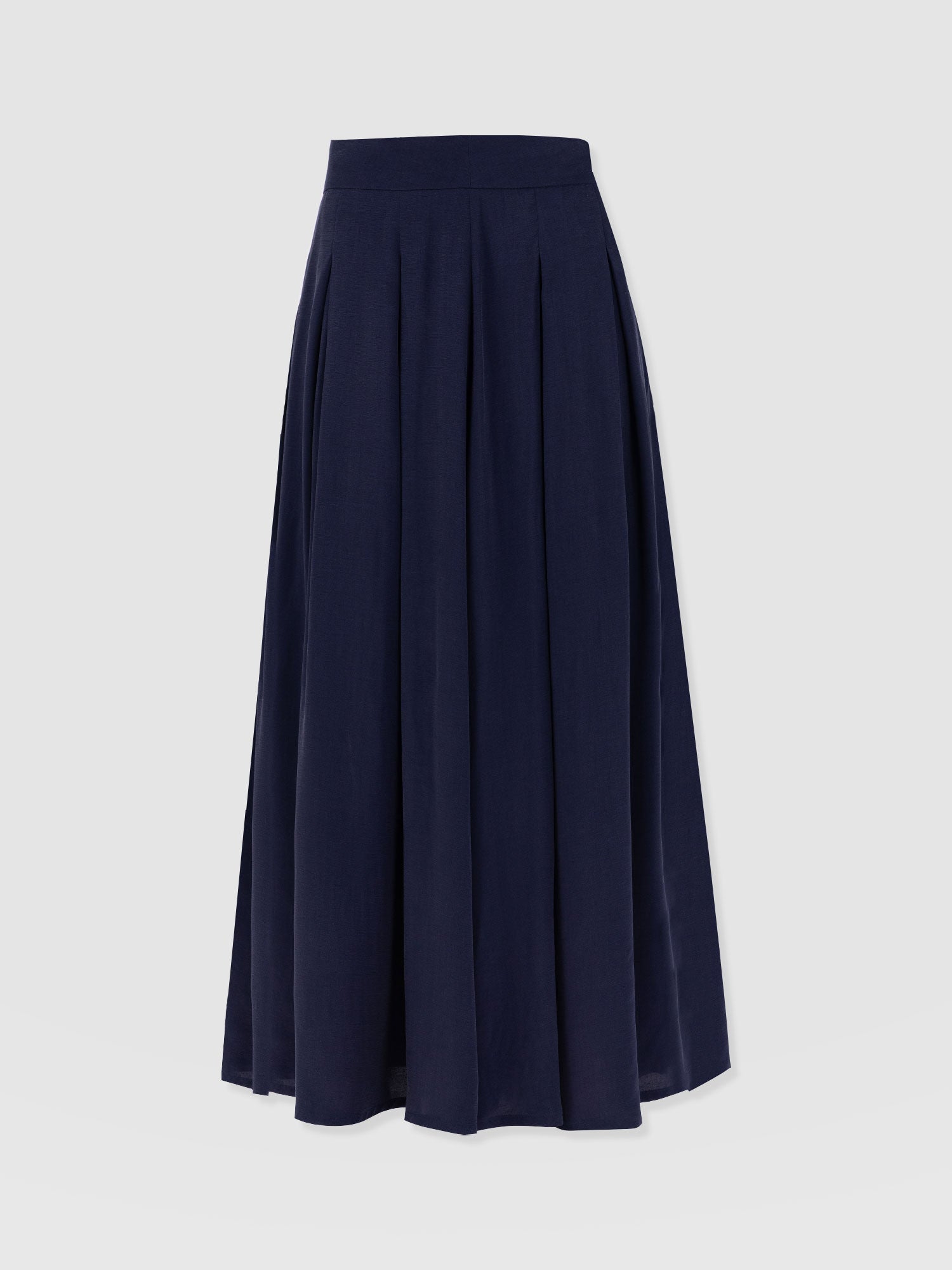 Eliza Pleated Skirt Navy - Women's Skirts | Saint + Sofia® US