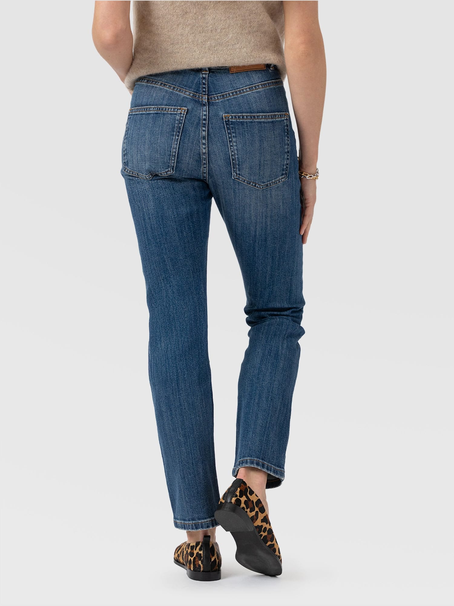 Emma Straight Leg Jeans Mid Blue - Women's Jeans | Saint + Sofia® US