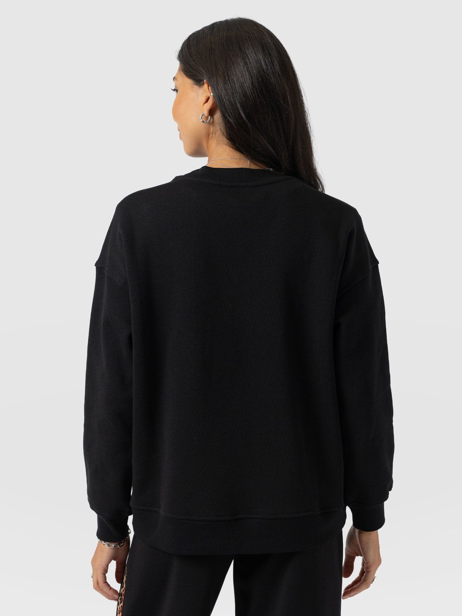 Victory Sweatshirt - Black - Leopard - Women's Sweaters | Saint + Sofia® USA