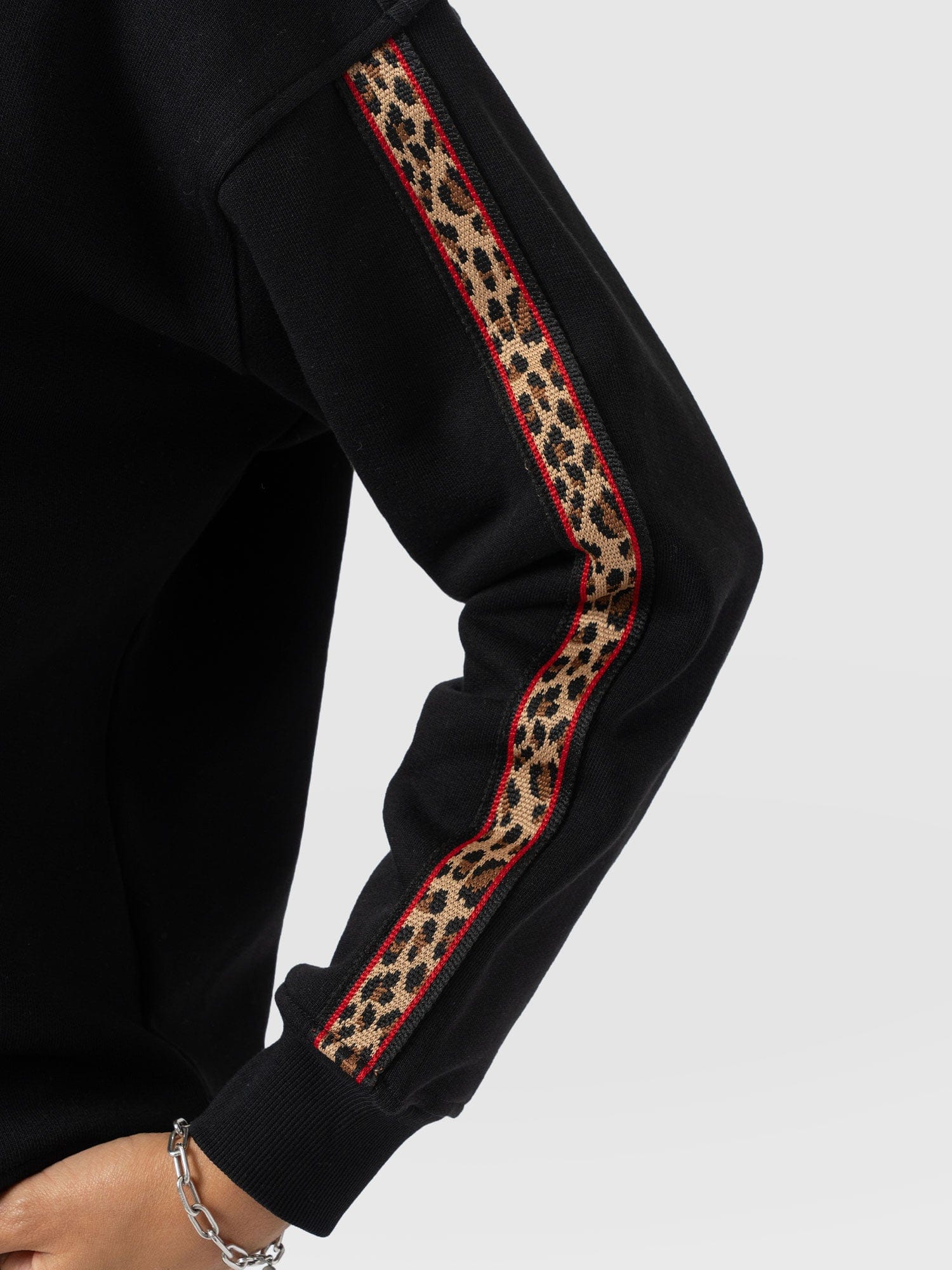 Victory Sweatshirt - Black - Leopard - Women's Sweaters | Saint + Sofia® USA