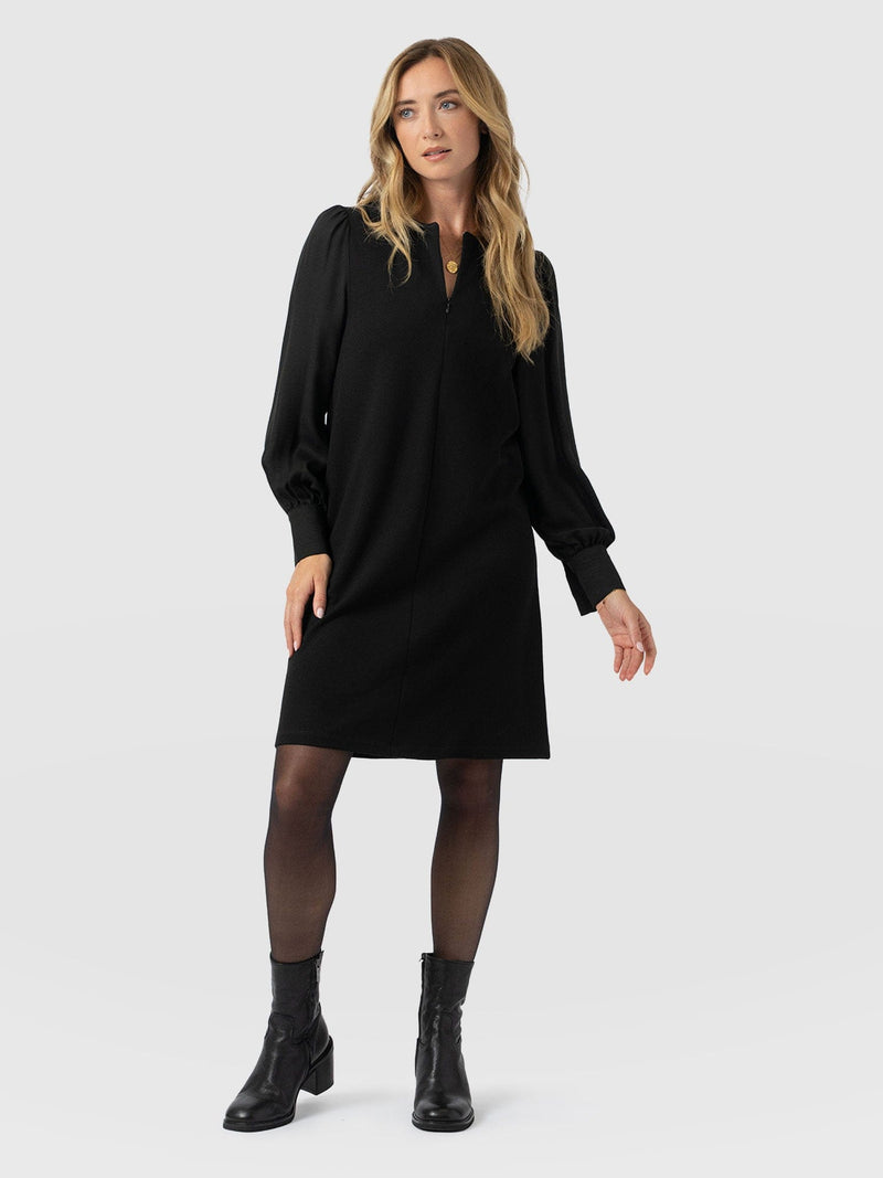 Esme Zip Up Dress Black - Women's Dresses | Saint + Sofia® US