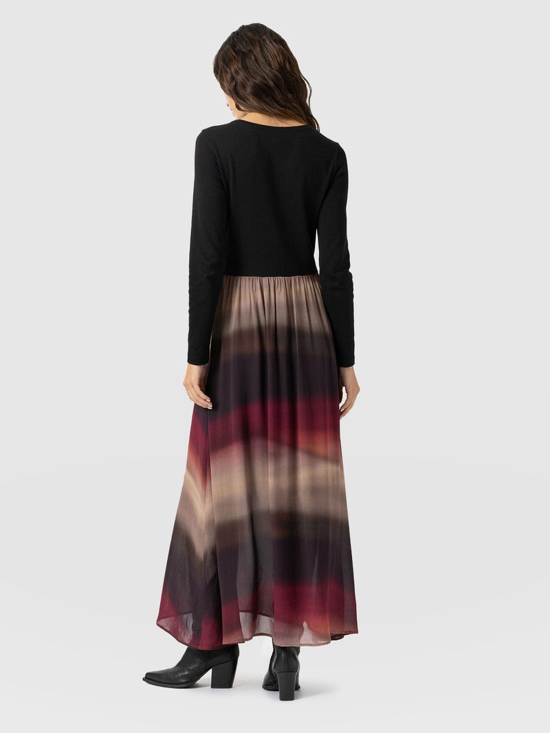 Etta Contrast Dress - Purple Gradient - Women's Dresses | Saint and Sofia® USA