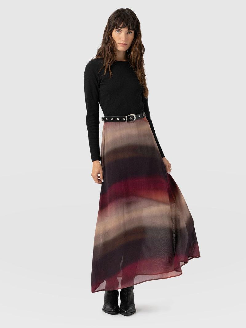 Etta Contrast Dress - Purple Gradient - Women's Dresses | Saint and Sofia® USA