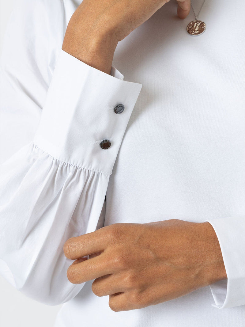 Eva Mockable Top White - Women's Tops | Saint + Sofia® USA