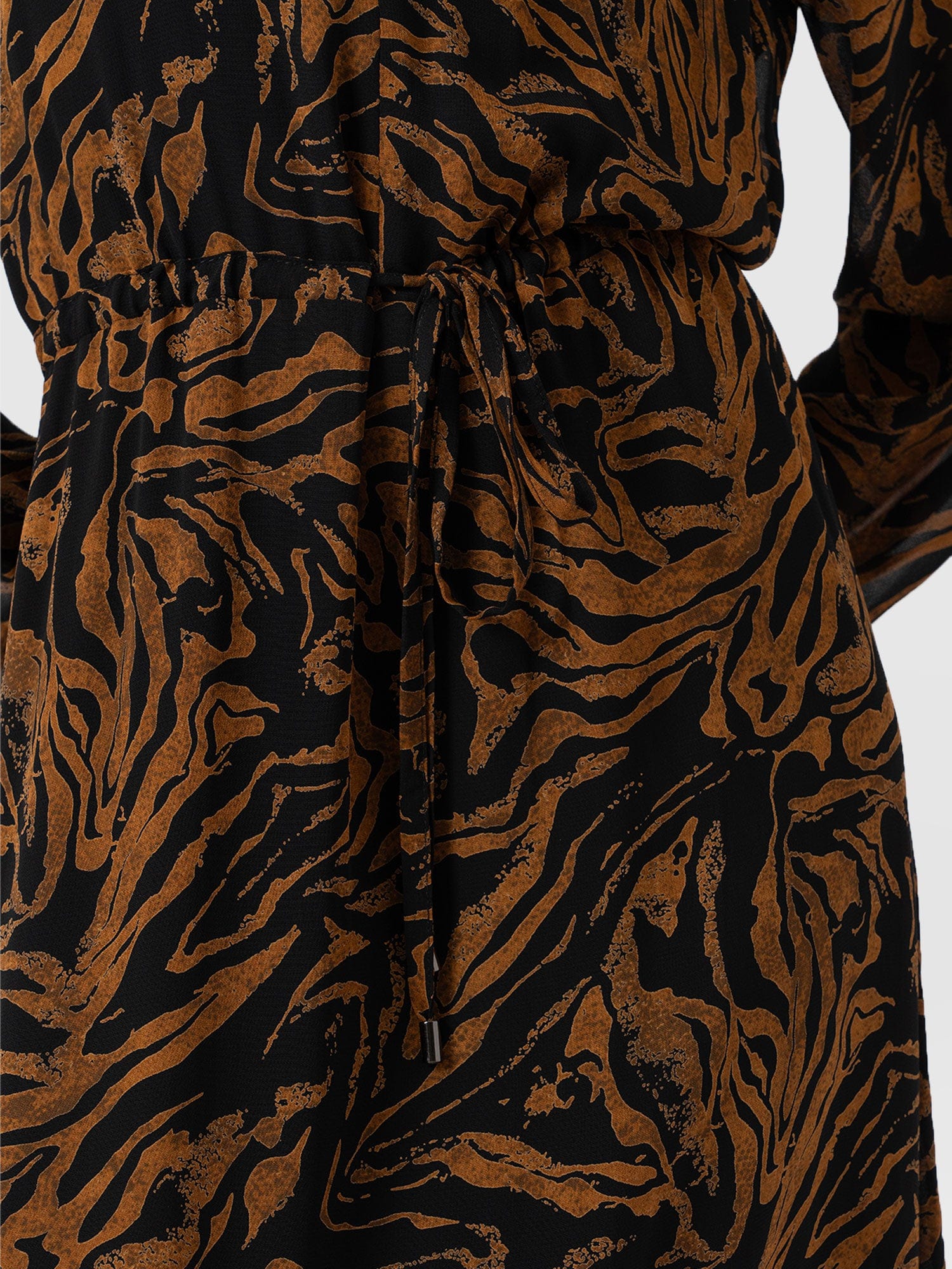 Evelyn High Low Dress - Brown Zebra - Women's Dresses | Saint and Sofia® USA