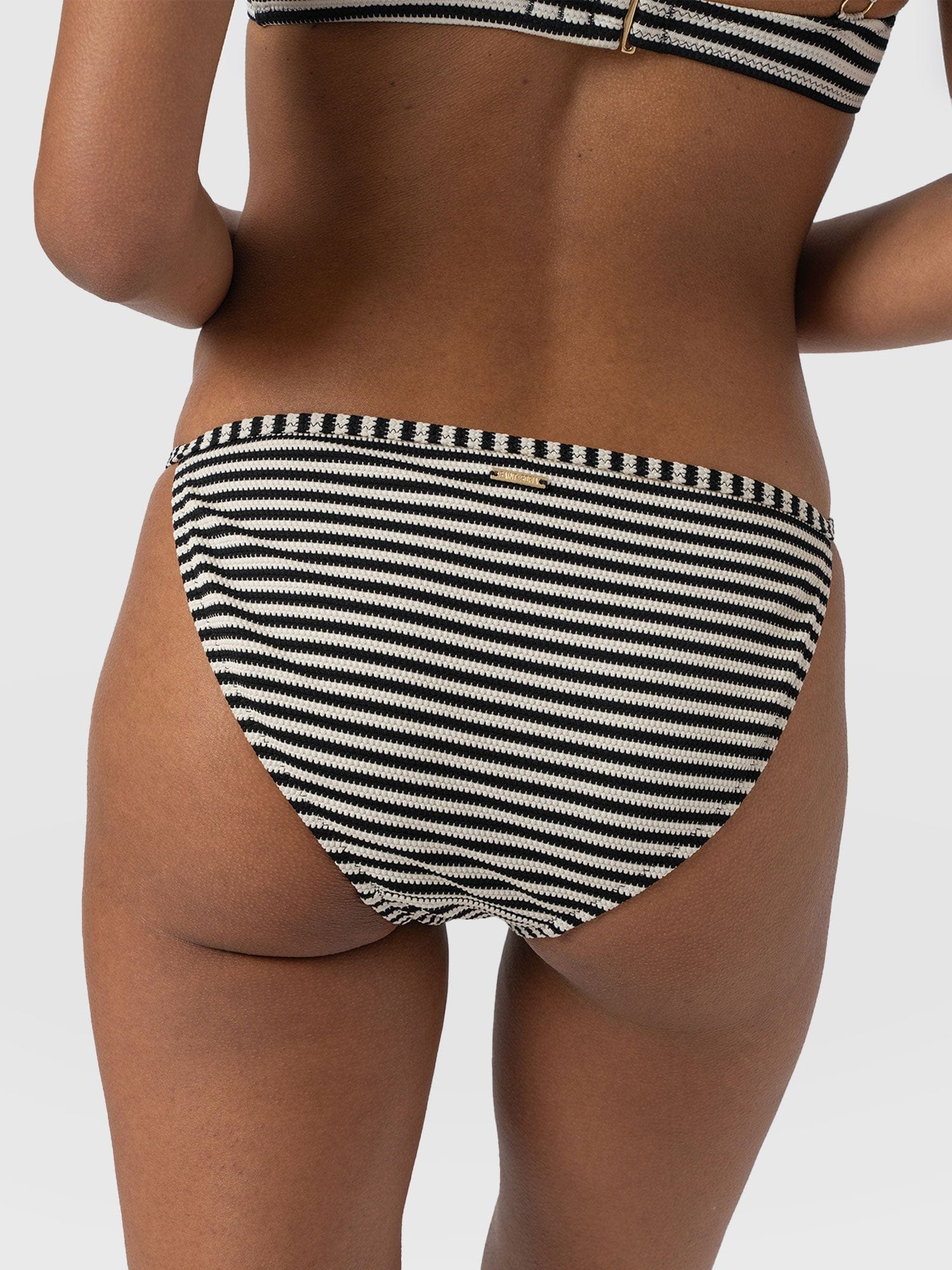 Faye Adjustable Bikini Bottom - Stripe - Women's Swimwear | Saint + Sofia® USA