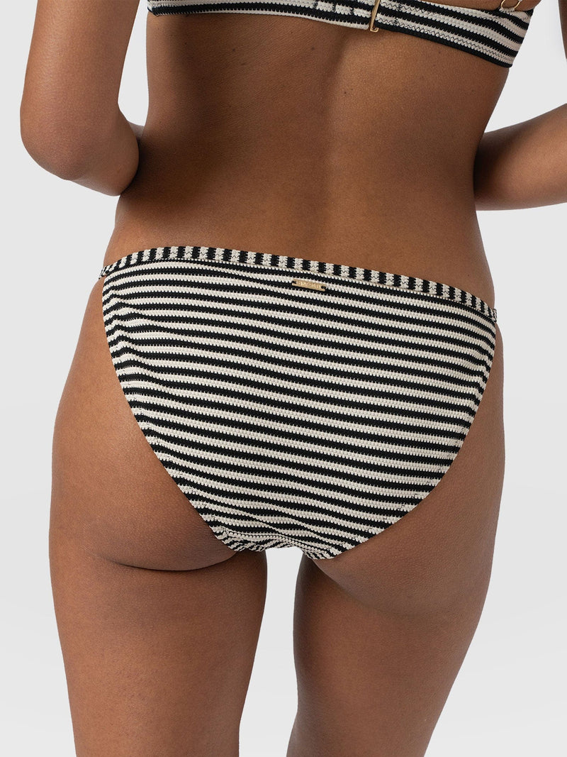 Faye Adjustable Bikini Bottom - Stripe - Women's Swimwear | Saint + Sofia® USA