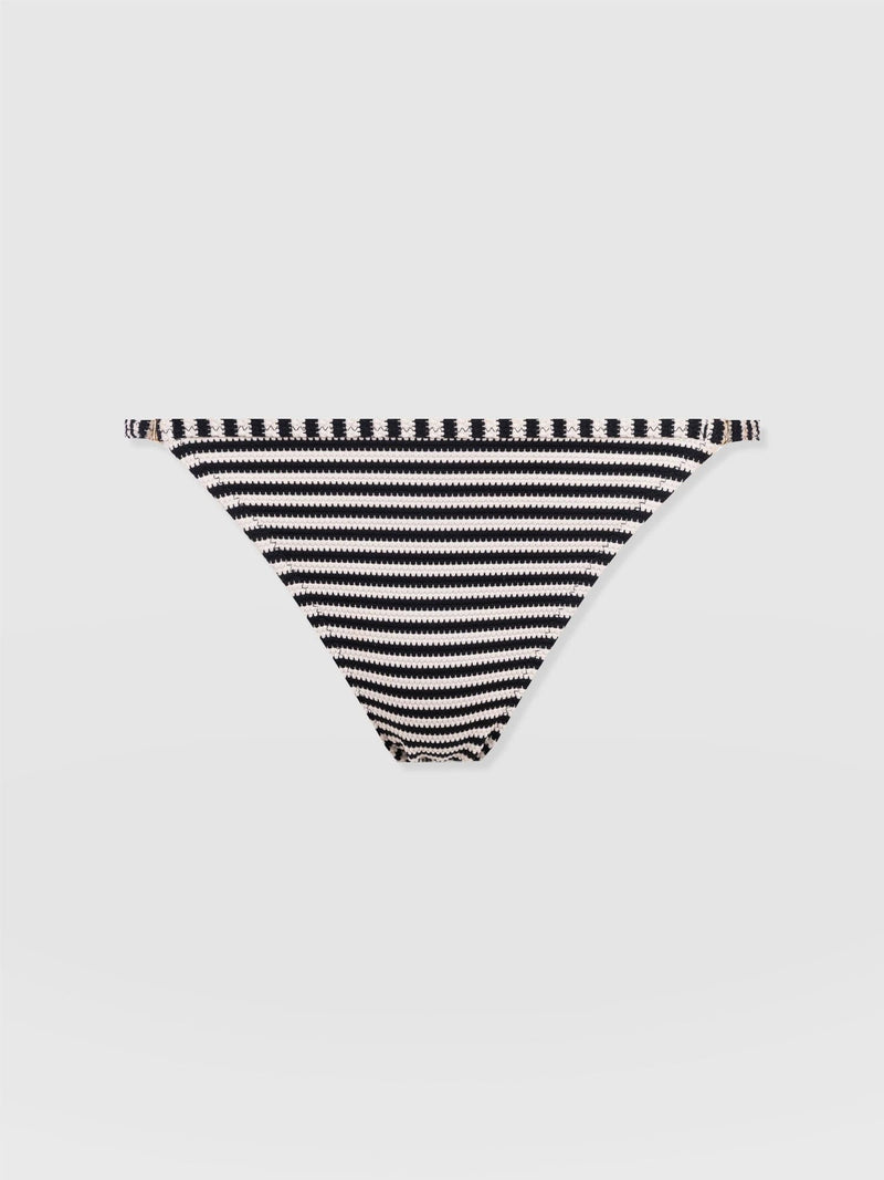 Faye Adjustable Bikini Bottom - Stripe - Women's Swimwear | Saint + Sofia® USA