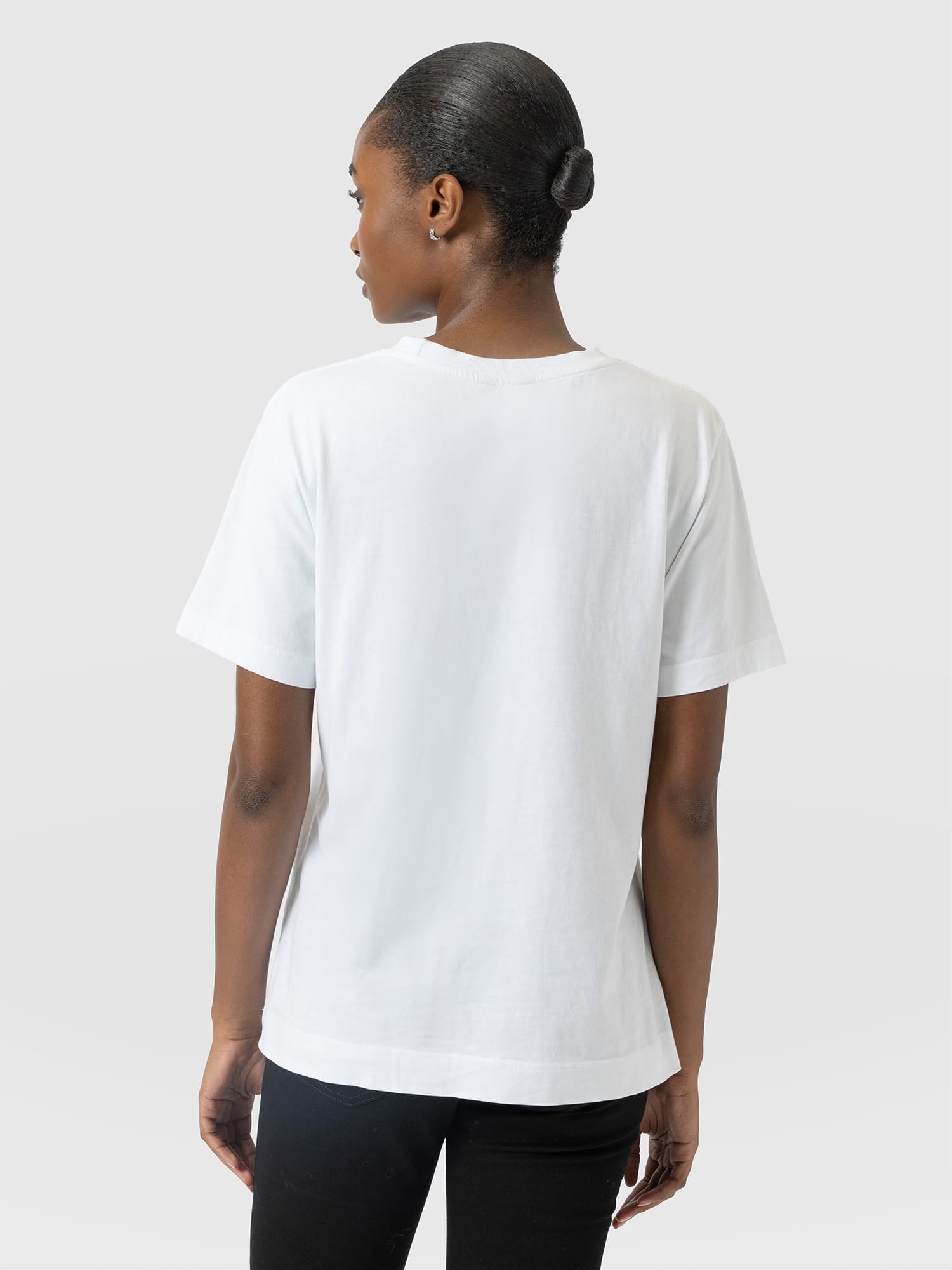 Finsbury Crew Neck Tee White - Women's T-Shirts | Saint and Sofia® USA