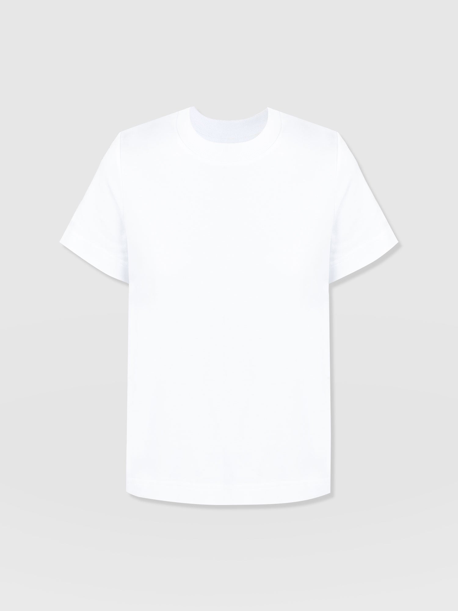 Finsbury Crew Neck Tee White - Women's T-Shirts | Saint + Sofia® USA