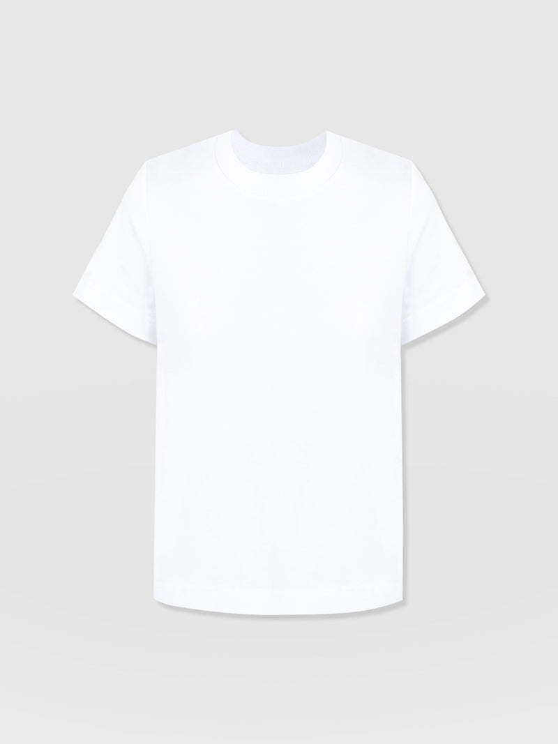 Finsbury Crew Neck Tee White - Women's T-Shirts | Saint + Sofia® USA