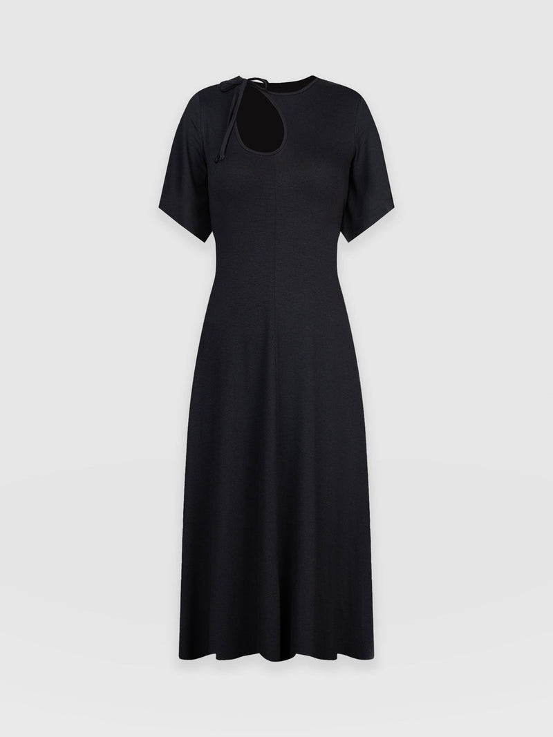 Freya Tie Dress Black - Women's Dresses | Saint + Sofia® UK