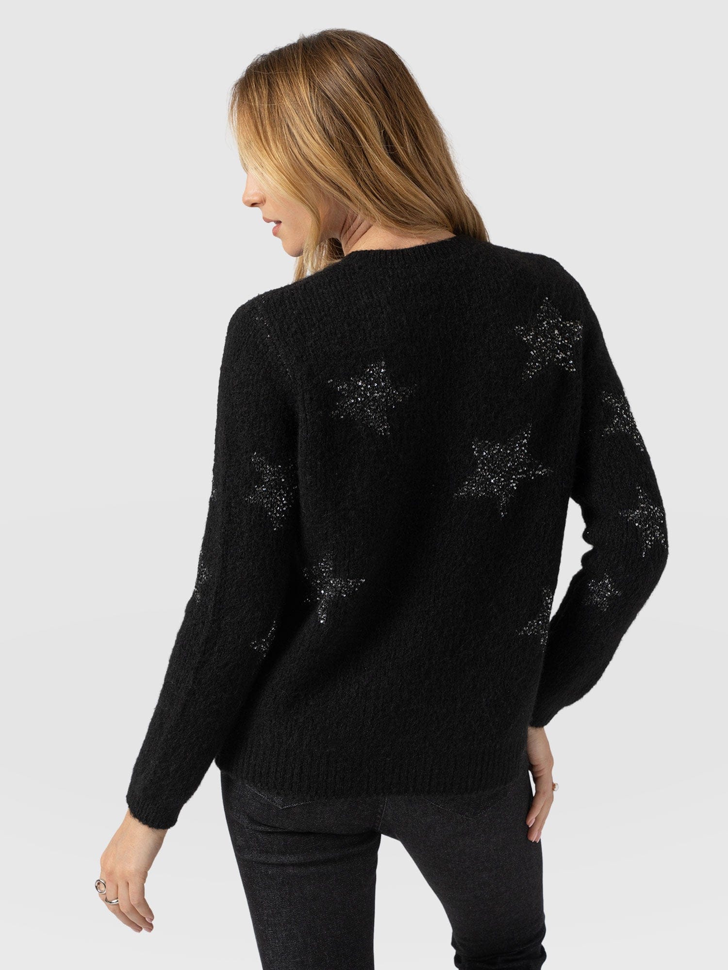 Indy Star Sweater - Black - Women's Sweaters | Saint + Sofia® USA