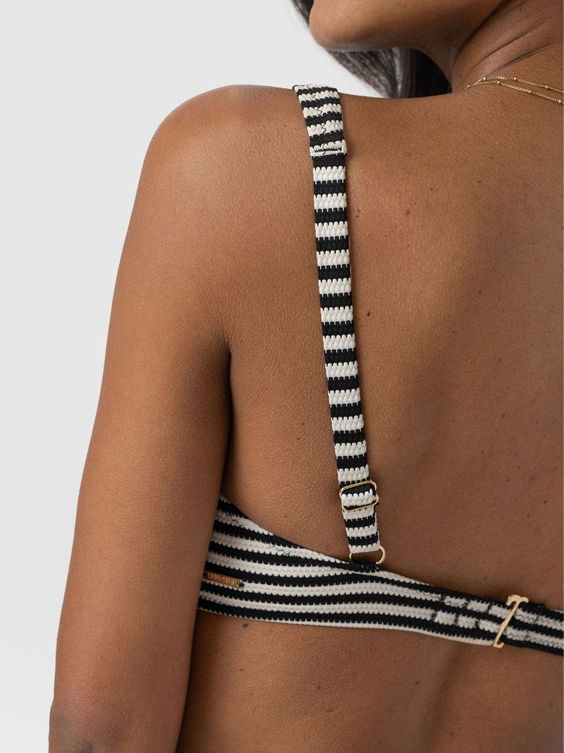 Jesse Twist Front Bikini Top - Stripe - Women's Swimwear | Saint + Sofia® USA