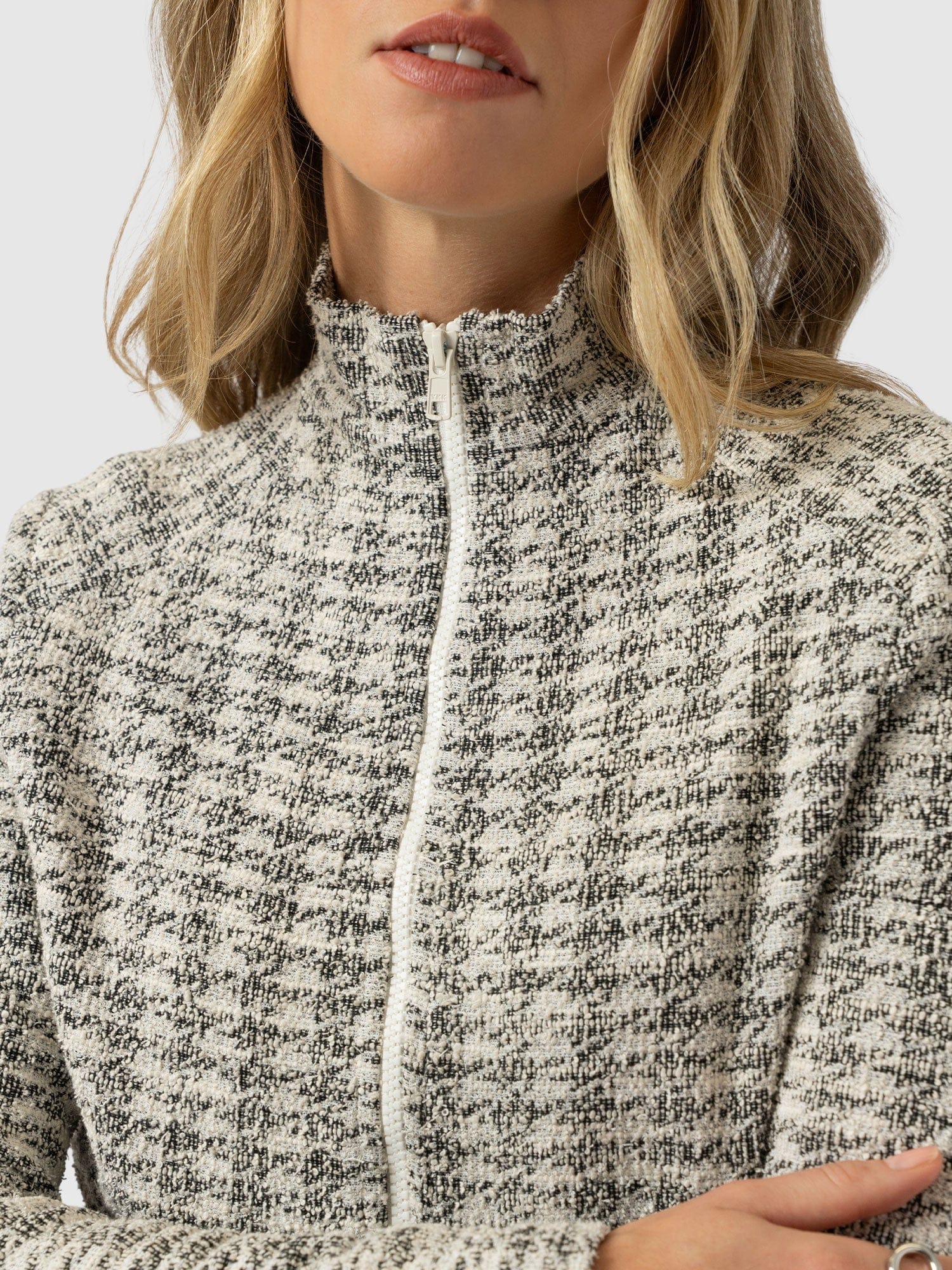 Keller Jacket - Cream Boucle - Women's Jackets | Saint and Sofia® USA