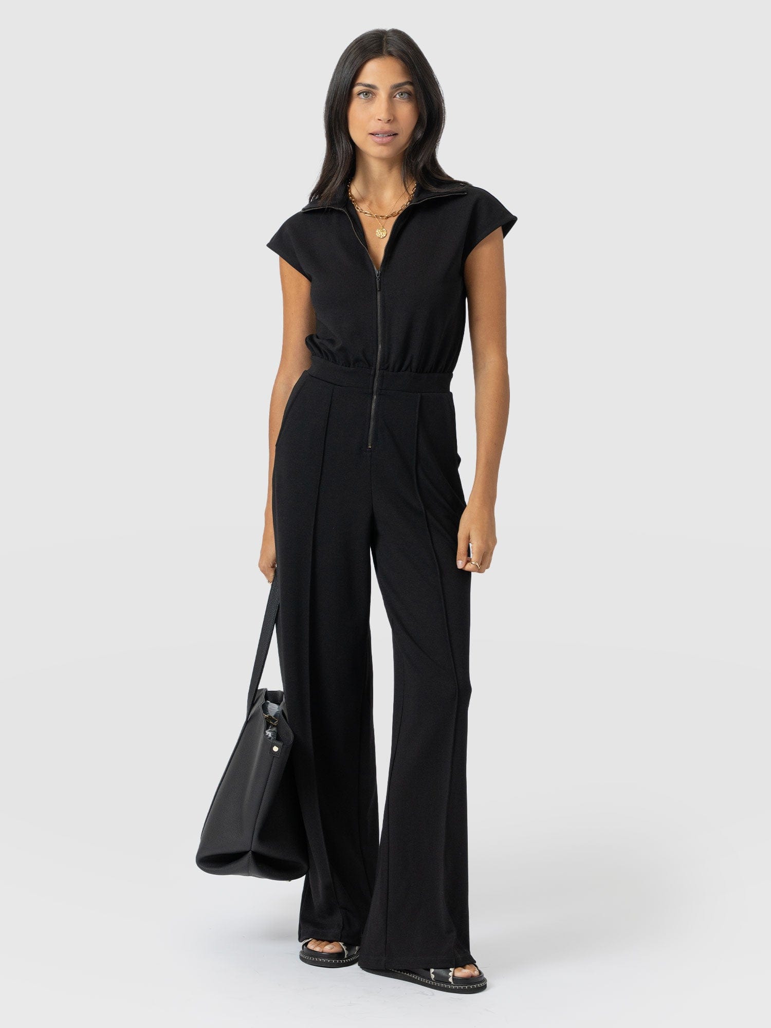 Keller Jumpsuit - Black - Women's Jumpsuits | Saint + Sofia® USA