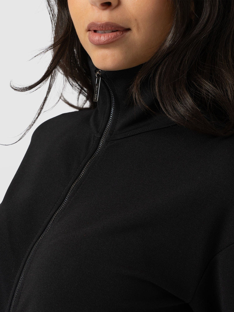 Keller Long Sleeve Jumpsuit - Black - Women's Jumpsuits | Saint + Sofia® USA