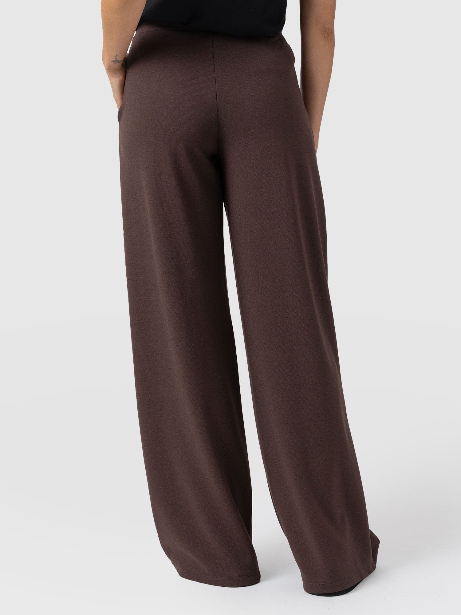 Keller Wide Leg Pant - Brown - Women's Pants | Saint and Sofia® USA