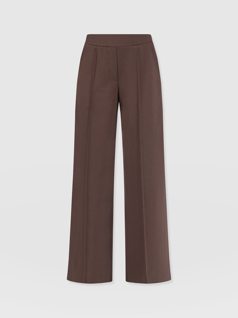 Keller Wide Leg Pant - Brown - Women's Pantss | Saint + Sofia? USA
