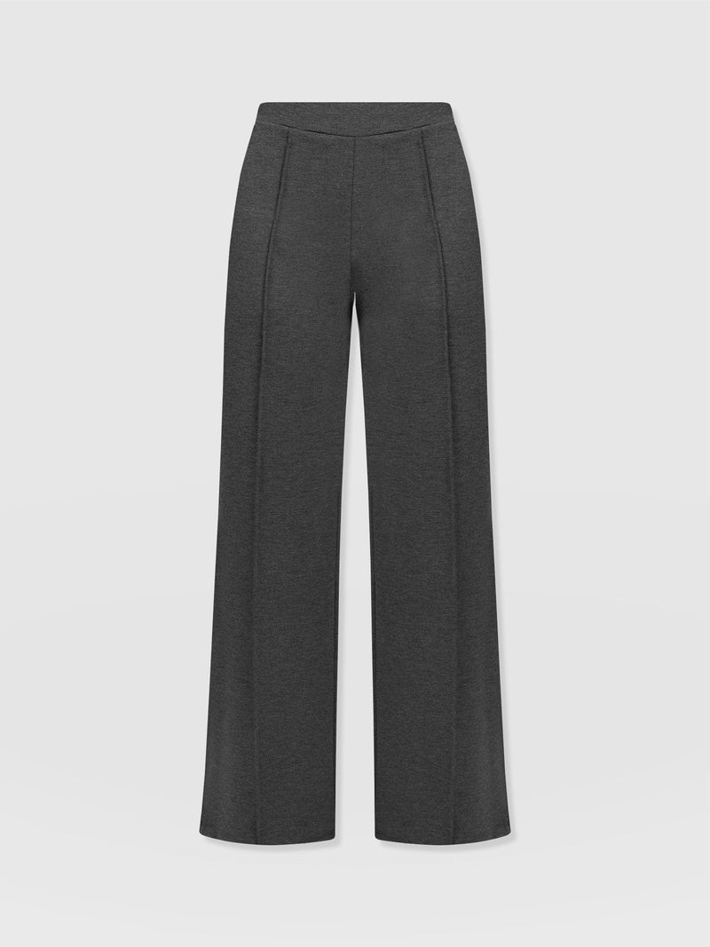 Keller Wide Leg Pant Charcoal - Women's Trousers | Saint + Sofia® UK