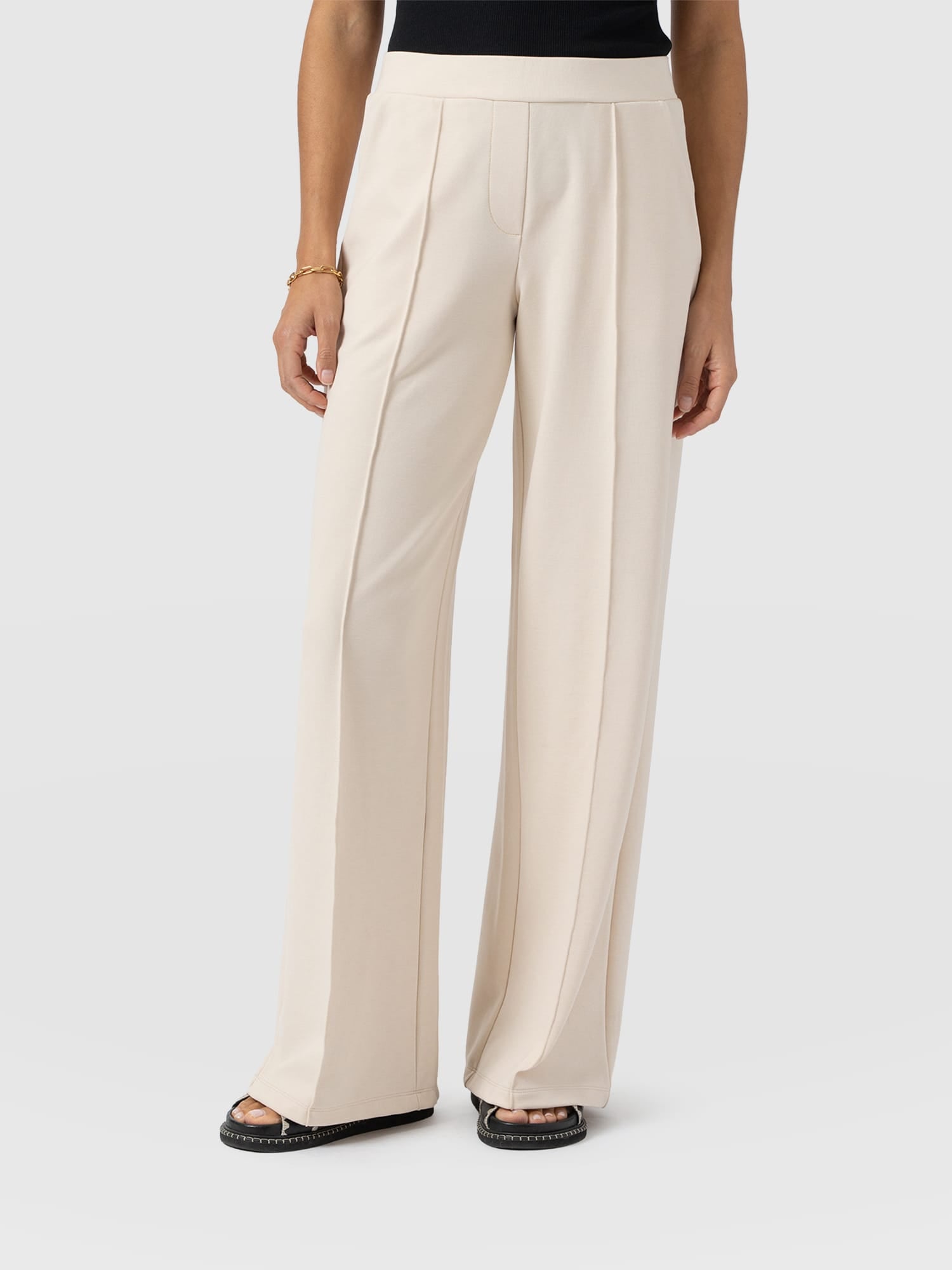 Keller Wide Leg Pant - Cream - Women's Pants | Saint + Sofia® USA