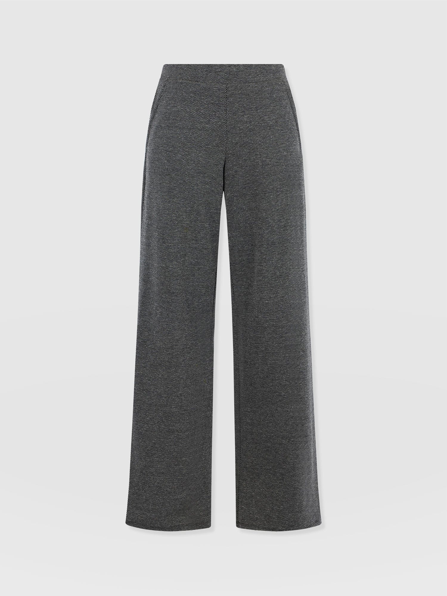 Keller Wide Leg Pant - Grey Twill - Women's Trousers | Saint + Sofia® US