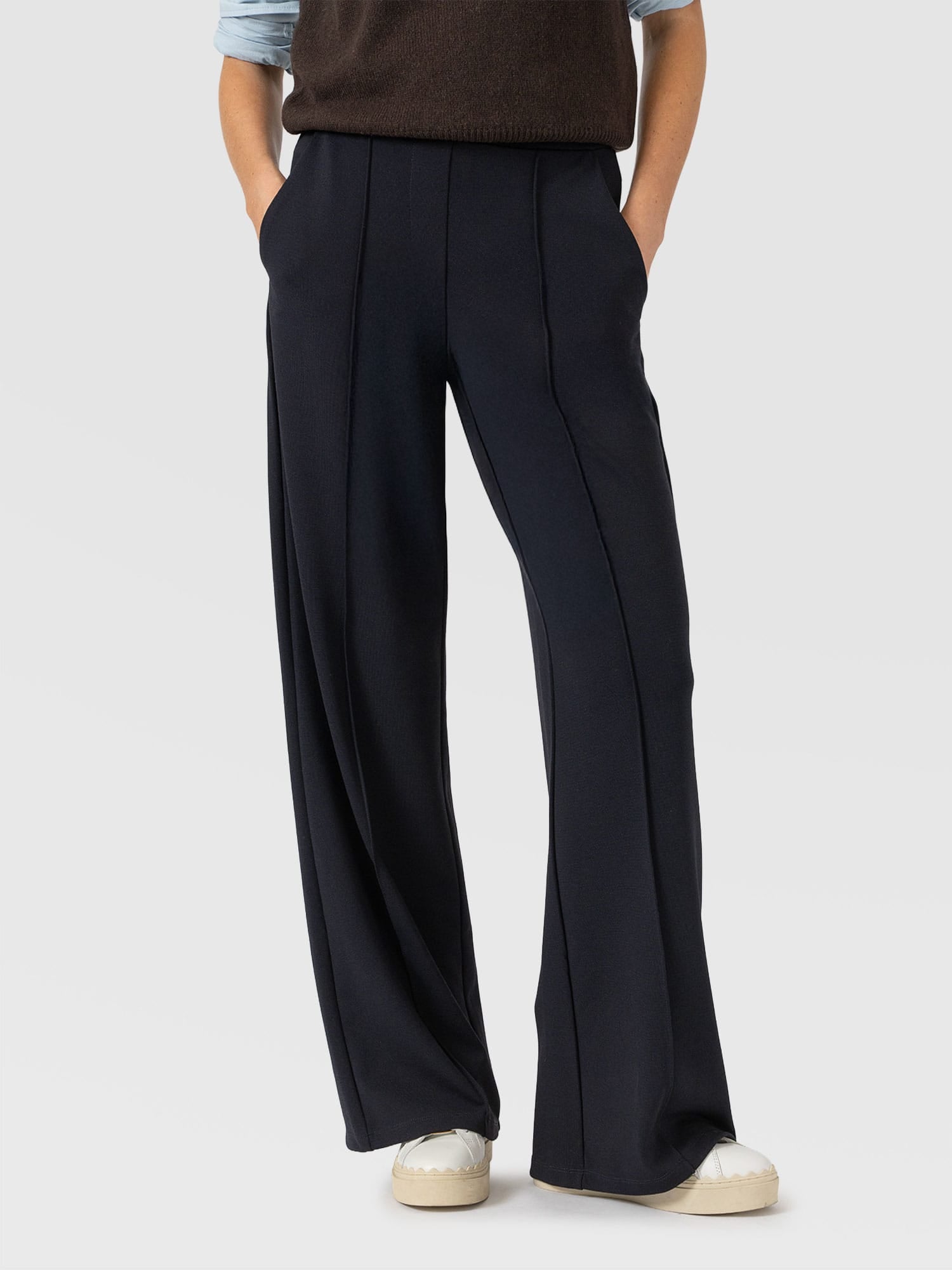Keller Wide Leg Pant Navy - Women's Pants | Saint and Sofia® USA