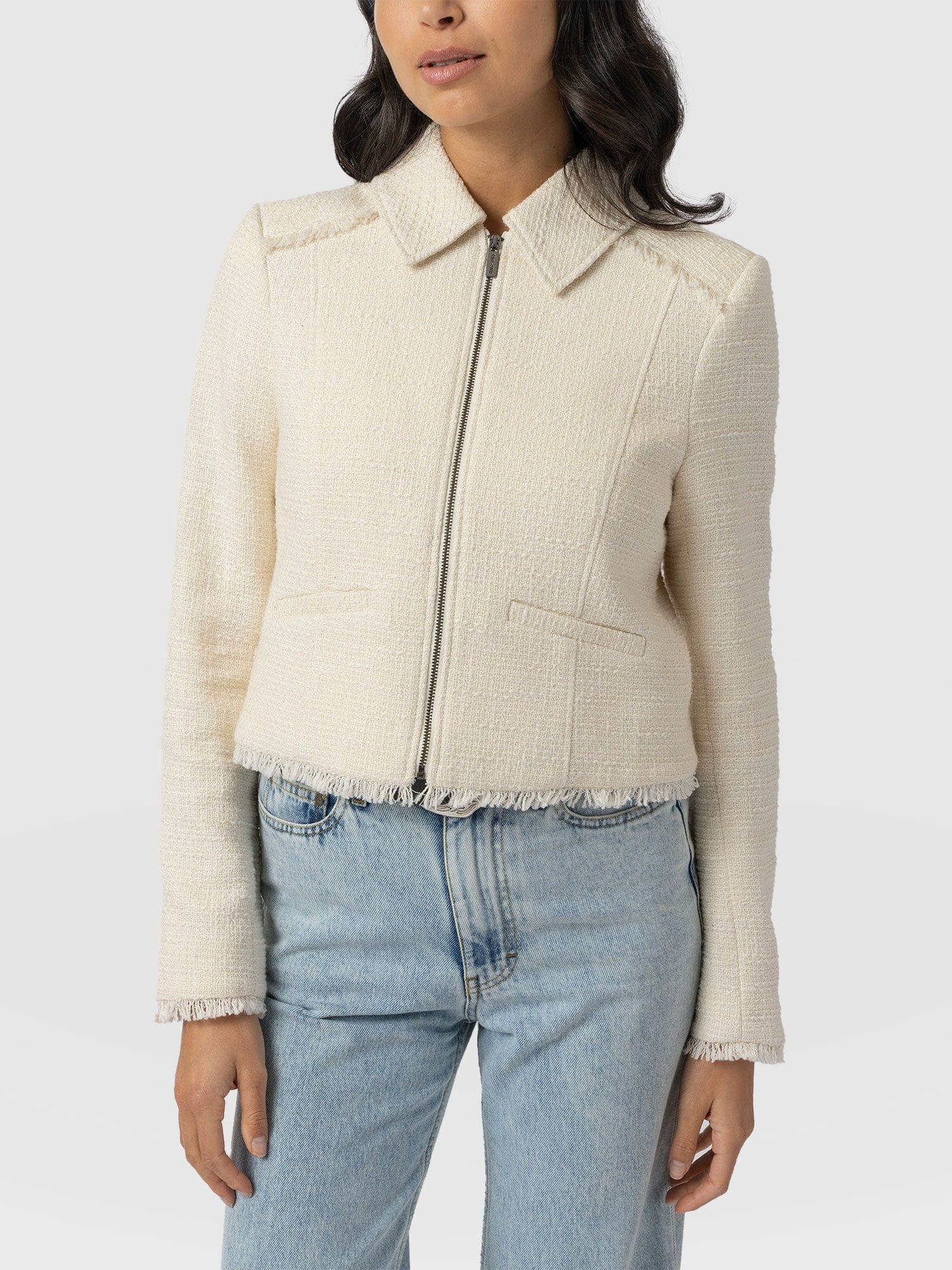 Kinley Jacket Cream - Women's Jackets | Saint + Sofia® US