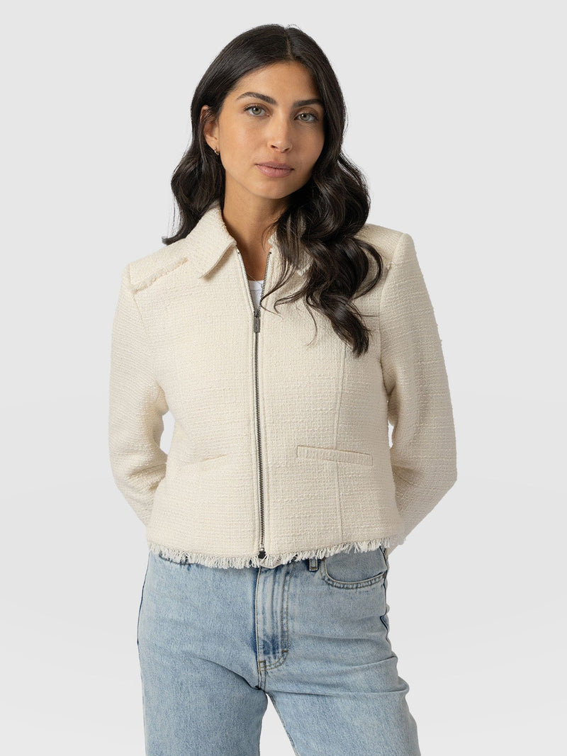 Kinley Jacket Cream - Women's Jackets | Saint + Sofia® US
