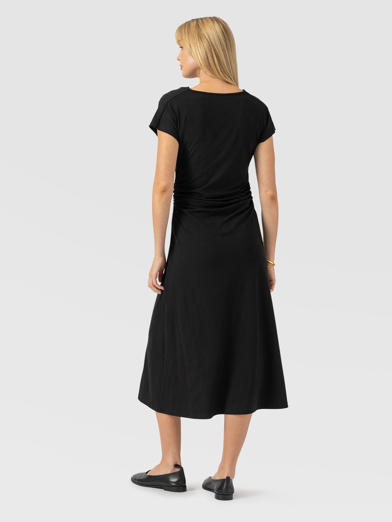 Laurie Cowl Neck Dress - Black - Women's Dresses | Saint and Sofia® USA