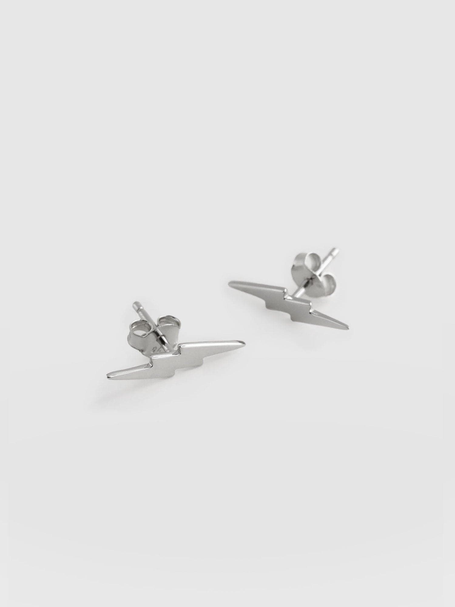 Lightning Bolt Stud Earrings Gold - Women's Earrings | Saint + Sofia® UK
