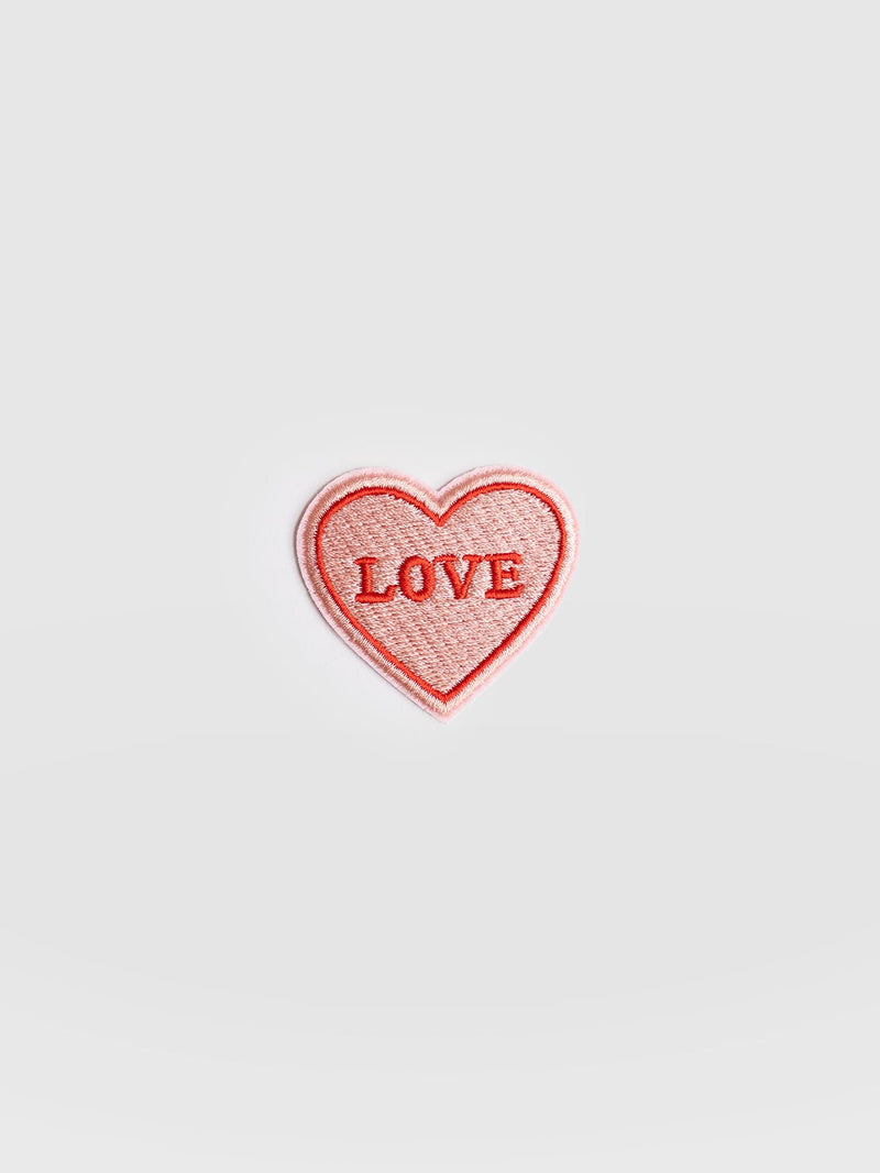Love Heart Sticker Badge - Pink - Women's Accessories | Saint + Sofia® USA