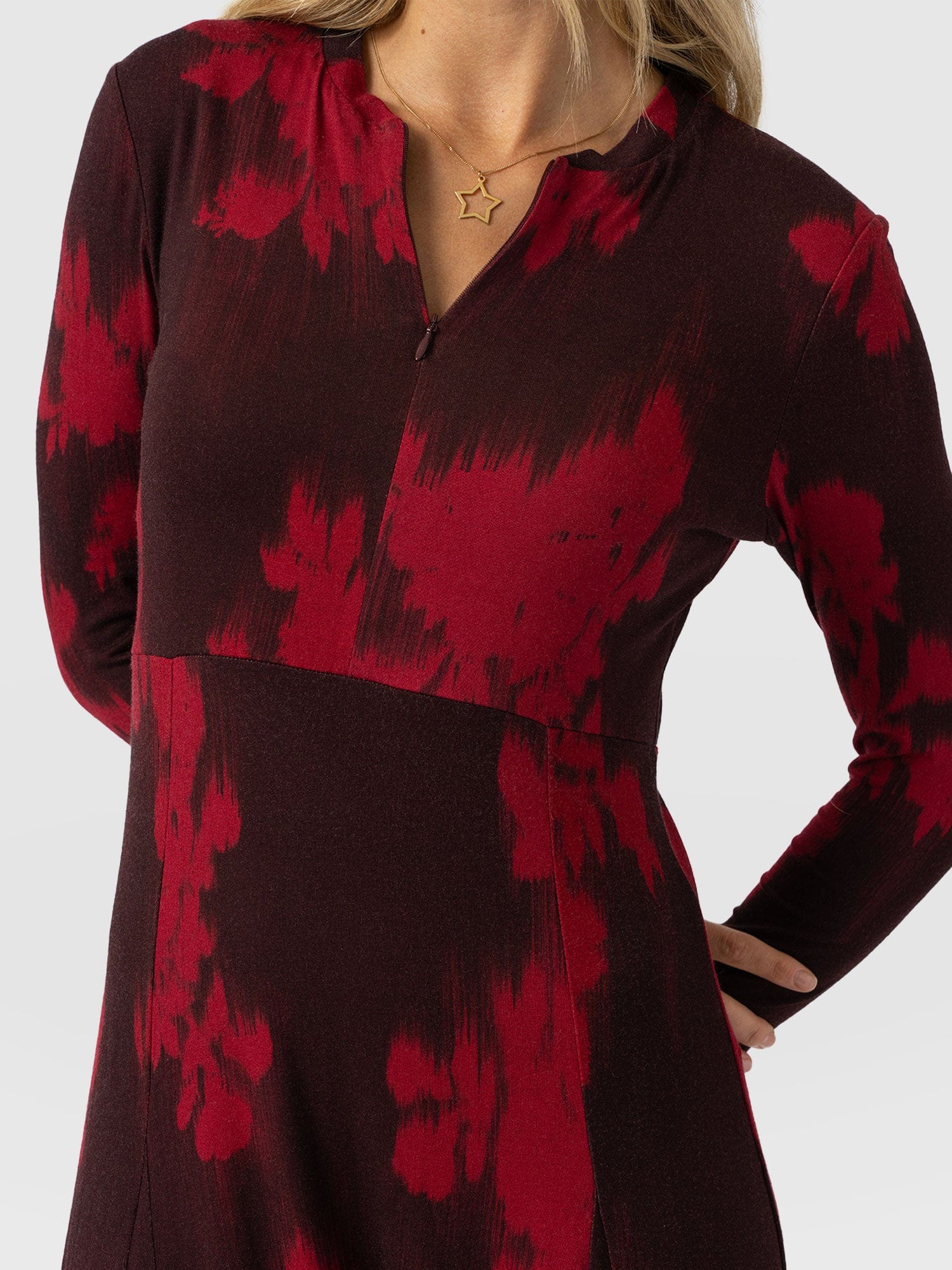 Macie Zip Up Dress - Pink Fade Floral - Women's Dresses | Saint + Sofia® USA