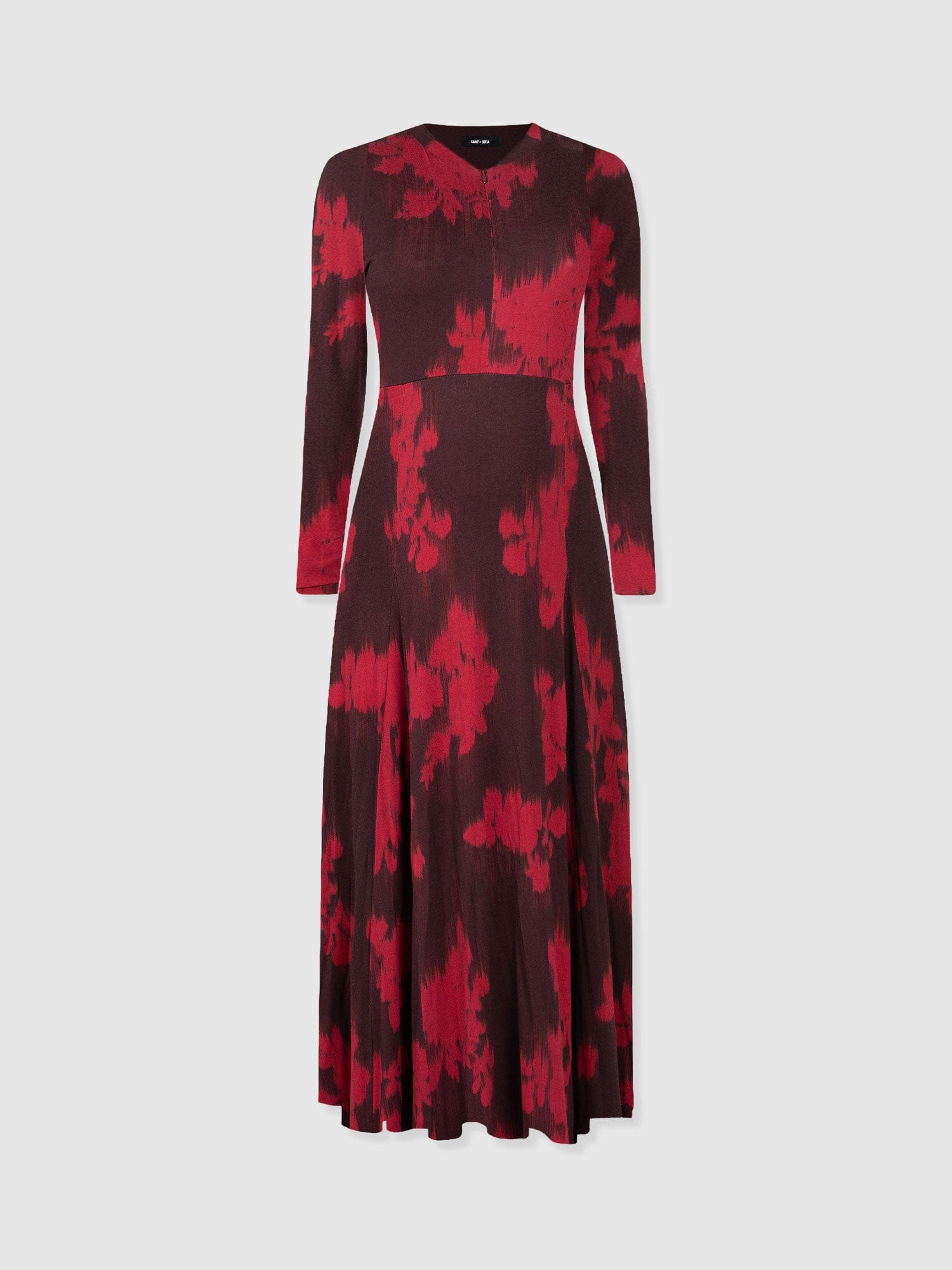 Macie Zip Up Dress - Pink Fade Floral - Women's Dresses | Saint and Sofia® USA