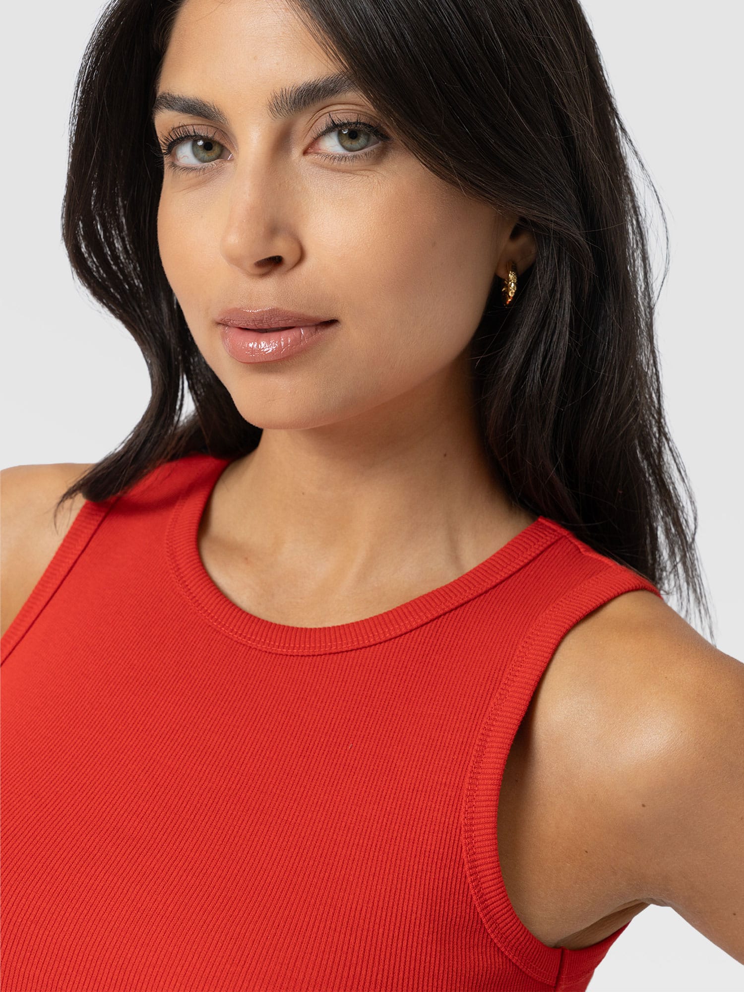 Nova Racer Vest - Burnt Orange - Women's T-shirts | Saint + Sofia® USA