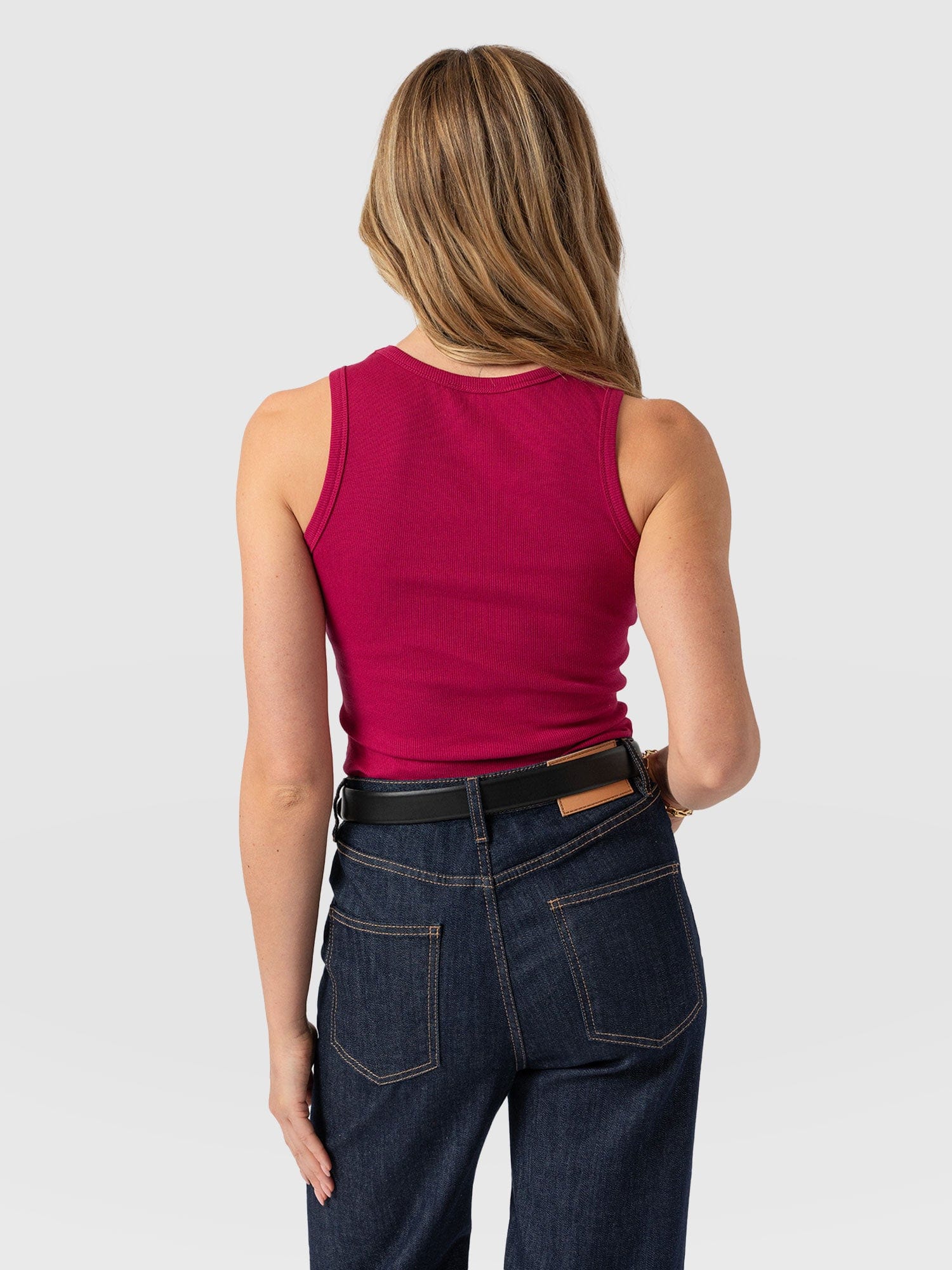 Nova Racer Vest Fuchsia Pink - Women's Vests | Saint + Sofia® US