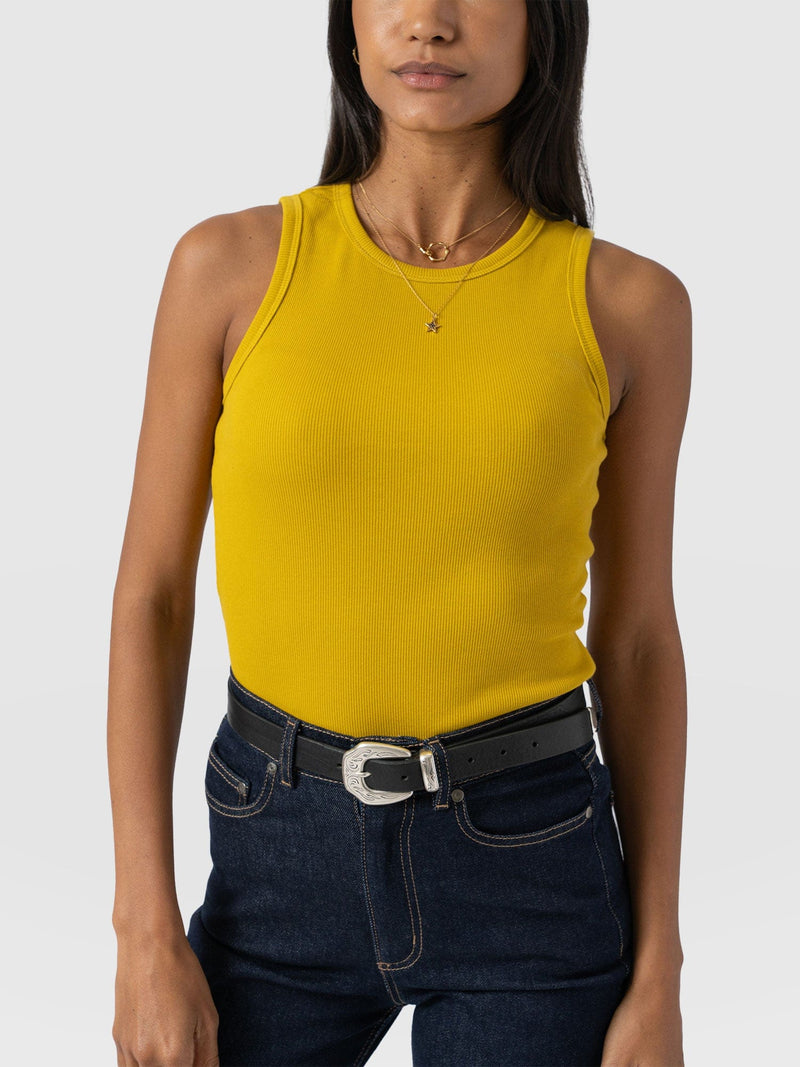Nova Racer Vest - Mustard - Women's Vests | Saint + Sofia® USA
